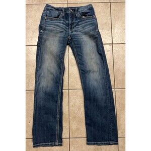 BKE Jeans Mens 30x32 Jake Boot leg Fit Dark Blue Denim Western Cowboy Stretch